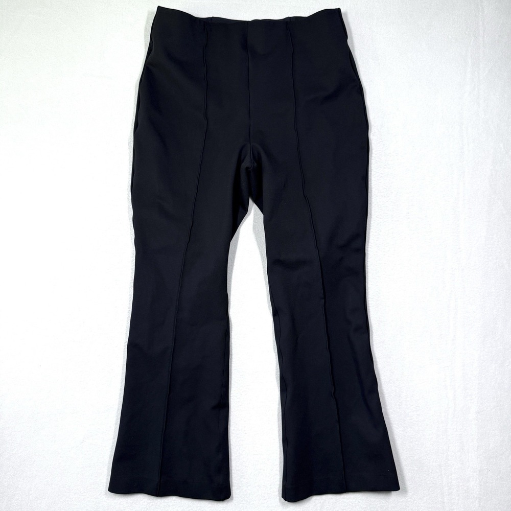 Spanx Pants Womens 1X Ponte Micro Flare Pant Classic Black Smoothing Career